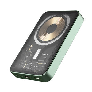 Producto Delgado Transparente Portátil 5000mAh Acrílico Pantalla LED Fuente de alimentación inalámbrica magnética - Product Image 6