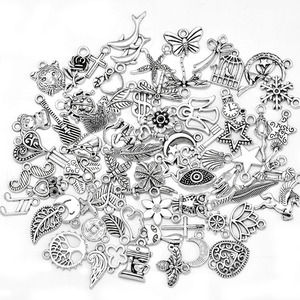 20pcs/kantong Campuran Acak Pelangi Bulan Hewan Bunga Logam Enamel Liontin Aksesoris Pembuatan Perhiasan Gelang Kalung DIY U082 - Product Image 2