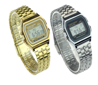 Reloj Digital Dorado de Cuarzo para Hombre de Buena Calidad y Moda de Fábrica China al por Mayor Más Barato