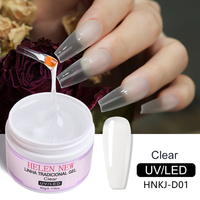 Vente en gros 60g sans chaleur ni dommage Créez votre logo sans Hema 6 couleurs Vegan Gel acrylique UV Soak off Builder Extension Gel