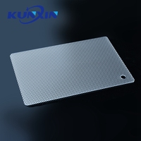 Kunxin Feuille de diffusion UGR 1mm 2mm 3mm Panneau de diffusion prismatique acrylique translucide à lumière LED
