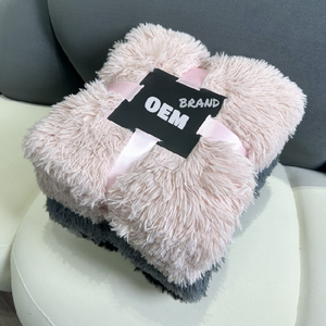 Vente chaude 100% Polyester Velours Couverture Double Couche Automne Hiver Enfants Cadeau En Peluche Velours Couverture Usine Ventes Directes - Product Image 2