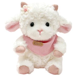 Oveja de Peluche de Lana Blanca con Cara Negra en Contraste, Cuerpo Redondo y Voluminoso, Pelo Rizado, Animal de Peluche Rústico para Decoración de Mesa del Hogar - Product Image 4