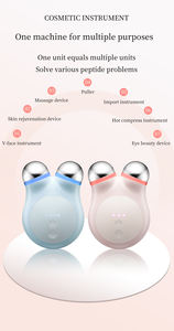 Mini appareil de beauté à micro-courant pour usage domestique, en matériau ABS, pour le massage du visage, l'élimination du double menton et le lifting cutané - Product Image 3