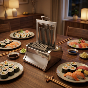 Cortador de Sushi Manual con Corte Uniforme y Apariencia Perfecta para Sushi Listo para Comer, Máquina Cortadora de Sushi, Cortador de Rollos de Sushi - Product Image 1