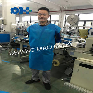 Mesin Pembuat Pakaian Pelindung Sekali Pakai Otomatis & Baju/Gaun dengan PLC dan Motor untuk Penggunaan Rumah Sakit - Product Image 5