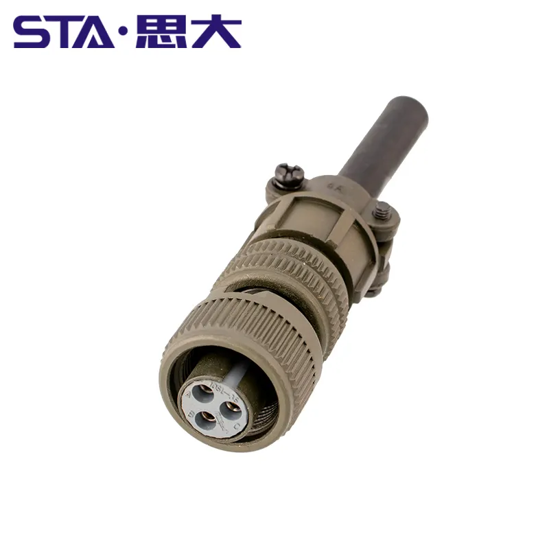 IP67 straight electrical connector 3pin female Vibrasens sensor connector MS3106A-10SL-3S