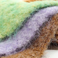 Vente en gros de fil mélangé de laine brossée 4.2Nm Top Dyed Alpaga Long Fiber Wool/Acrylique/Nylon/Polyester recyclé pour le tissage à tricoter
