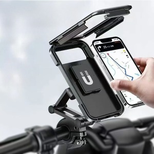 Supporto per <span class=keywords><strong>telefono</strong></span> da <span class=keywords><strong>moto</strong></span>/bici da manubrio, <span class=keywords><strong>custodia</strong></span> impermeabile per iPhone Samsung - Product Image 1