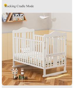 Lit bébé en bois <span class=keywords><strong>anti</strong></span>-moustiques à hauteur réglable sur 4 niveaux, vente chaude en usine - Product Image 3
