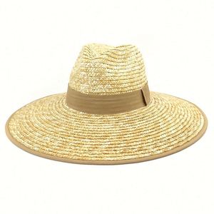 Chapeau Fedora en Paille de Blé Tendance pour Femme et Homme, Grand Bord, Protection Solaire, Idéal Plage et Temps Tropical – Nouvelle Collection Été - Product Image 1