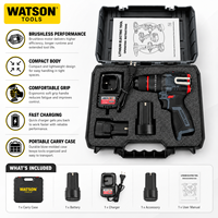 Kit de perceuse électrique sans fil OEM ODM avec moteur sans balais et double batterie