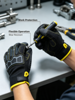 Gants de course moto HAIYI haute performance, unisexes, avec sangle de poignet réglable, antidérapants, absorbant les chocs, protection UV, pour extérieur