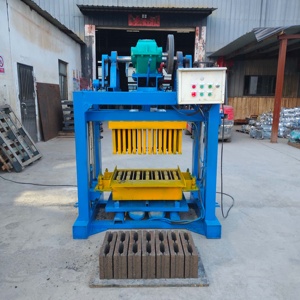 QT4-40 Semi-automatic <strong>Block</strong> Machine, Dual Vibration Motor <strong>Concrete</strong> Hollow Brick Press for Interlocking Paver Curbstone - Product Image 5