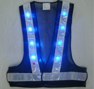 Gilet de sécurité haute visibilité réfléchissant avec éclairage LED <span class=keywords><strong>clignotant</strong></span> pour le travail, la moto et le cyclisme - Product Image 2