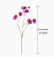 Bunga Cosmos Buatan Tunggal Grosir, Bunga Ge Sang Palsu untuk Buket Pernikahan, Dekorasi Rumah DIY Vas Rustic Farmhouse