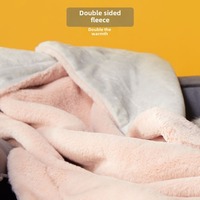 Offre Spéciale fabricant de gros lavable de luxe premium doux en peluche chat chien couverture jeter lit