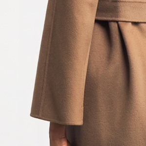 <span class=keywords><strong>Manteau</strong></span> en laine pour femme - Élégant <span class=keywords><strong>manteau</strong></span> portefeuille camel ceinturé avec col châle, veste d'hiver ajustée pour le bureau - Logo personnalisé - Product Image 6