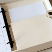 Boîte de rangement pour photos, carnet à feuilles mobiles, livre de table basse de qualité, couverture en tissu de lin rigide personnalisée, boîte magnétique