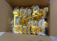 H9005 Durable en plastique or cercueil cercueil boîte poignées bords lisses cercueil ornement raccords cercueil poignées accessoires funéraires