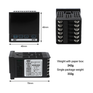 Controlador de Temperatura Digital XRKC BT6-A/B/D/E 1220 K/E/PT100, Relé de Plástico, Salida de Estado Sólido, Termostato Industrial PID RS485 - Product Image 2