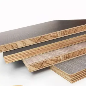 Melamine boards Laminated marine plywood 9mm 15mm 18mm waterproof plywoods black plywood sheet 18mm