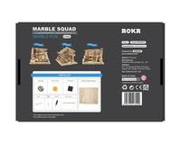 Robotime Rokr DIY Assembler Jouets Bois Artisanat LG502 Marble Run 3D Puzzles en Bois pour Dropshipping