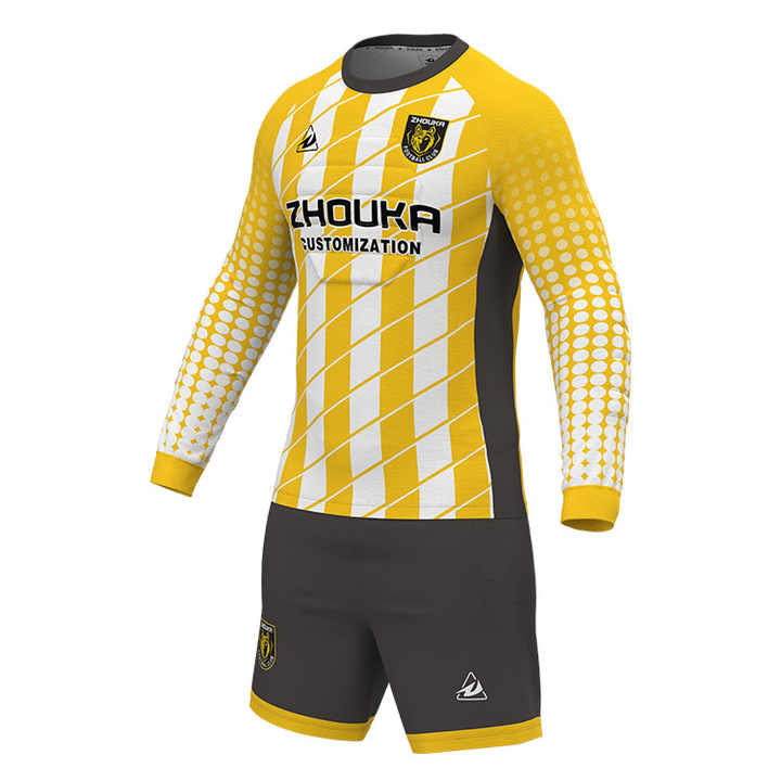 新品　NEW goal keeper ユニフォームセット　football Football New Goalkeeper Kits L/S TEAM ID PRO GK JERSEY NEON
