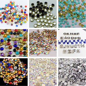 Hongcai K9 haut <span class=keywords><strong>de</strong></span> gamme bricolage beauté vêtements accessoires couture à la main strass verre Satellite Double trou plat transfert impression - Product Image 5
