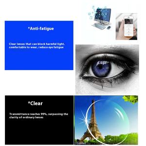 Lentilles optiques Lunettes de soleil en gros Lentilles haute prescription Cadres Bluecut X Ray Vision Contact pour Poker Cut - Product Image 2