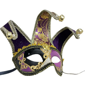 Máscara Italiana de Venecia, Diseño de Campana y Rostro de Fantasma, para Caballero, Media Cara, Disfraz de Navidad, Fiesta, Festival - Product Image 3