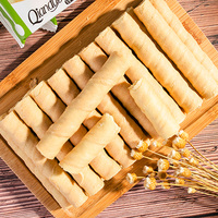 건강한 바삭한 웨이퍼 쿠키 맛차 샌드위치 계란말이 디저트 스낵 (중국 전통)