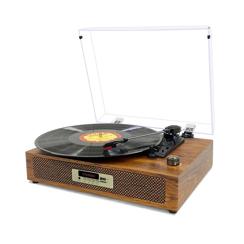 Hot Selling Wooden Suitcase Bluetooth Turntable