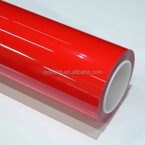 <span class=keywords><strong>Autocollants</strong></span> rouges ultra brillants, film vinyle brillant pour enveloppement de voiture, film PET rouge <span class=keywords><strong>Ferrari</strong></span>, film changeant de couleur pour enveloppement de carrosserie - Product Image 1