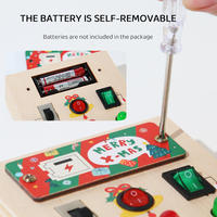 Montessori Style Circuit Occupé Conseil Nouveaux Jouets Éducatifs En Bois avec Feutre De Noël Apprentissage Sensoriel pour Enfants