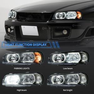 ไฟหน้ารถแบบโบราณสำหรับนิสสันสกายไลน์ <span class=keywords><strong>GT</strong></span>-R GTR ไฟหน้า R34 BNR34 gtt 1998-2002 OE Style อัพเกรดไฟหน้า LED แบบเปลี่ยนได้ไฟหน้า - Product Image 4