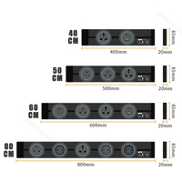 Prise de courant amovible pour rail électrique, adaptateur universel rond, prise murale électrique universelle EU FR UK US USB C pour bureau et cuisine