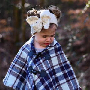 Diadema con lazo <span class=keywords><strong>para</strong></span> recién nacido, gancho de ganchillo <span class=keywords><strong>para</strong></span> bebé, accesorios <span class=keywords><strong>para</strong></span> el cabello de moda, diadema con nudo superior de invierno <span class=keywords><strong>para</strong></span> niños, <span class=keywords><strong>turbante</strong></span> con lazo cálido - Product Image 2