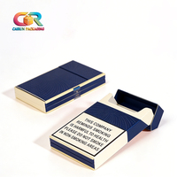 Boîte à cigarettes rigide haut de gamme, personnalisable en taille et couleur, impression brillante, laminage écologique, imperméable, portable, fermeture magnétique
