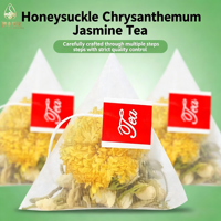 Thé floral parfumé naturel, sachet de thé triangulaire à la chrysanthème, au jasmin et au chèvrefeuille, boisson saine aux herbes sans additifs, en vrac