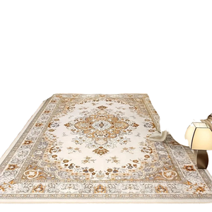 Tapis antidérapant de grande taille en flanelle douce de style bohème, fabriqué à la machine, adapté aux animaux domestiques, pour salon, chambre, canapé, table basse, enfants - Product Image 1
