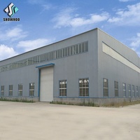 Atelier de Structure en acier métallique de bâtiment industriel moderne, facile à assembler