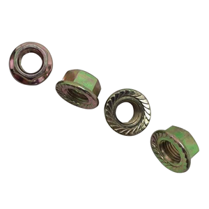 Vente en gros d'écrous à bride de blocage en acier au carbone M3 M4 M6 M7 M8 M10 M12 Écrou hexagonal <span class=keywords><strong>avec</strong></span> <span class=keywords><strong>rondelle</strong></span> d'écrou à bride rotative - Product Image 5