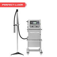 Imprimante jet d'encre CIJ à encre blanche Perfect Laser - Promotion exceptionnelle - 1 à 5 lignes, 384 m/min, 1 à 15 mm pour verre, métal, plastique, PE, PVC, papier PM-100C