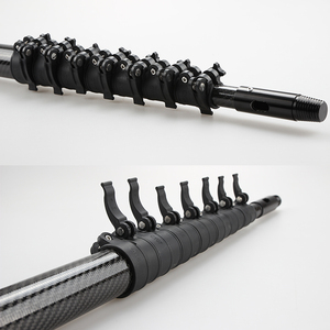DEWANDE - Kit de Limpieza de Paneles Solares y Ventanas con Cepillo Telescópico de 10-40 Pies, con Cepillo de Cerdas Suaves y Poste de Extensión de Aluminio - Product Image 2