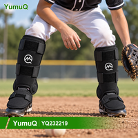 Protège-tibias et pieds YumuQ pour jeunes, en PE + EVA, pour baseball et softball, protection d'entraînement, fournisseur personnalisé