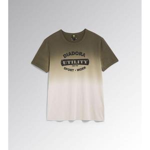 T-shirt Diadora gris foncé Pleurotus M en coton imprimé, tendance toutes saisons - Product Image 1