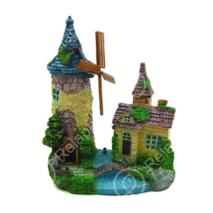 Decorações para Aquário Air Action, Grande Castelo de Resina com Cata-vento para Decoração de Tanque de Peixes - Product Image 2
