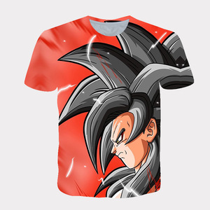 T-shirt 3D de haute qualité pour l'été, t-shirts d'anime japonais, hauts pour hommes, streetwear, t-shirt Super <span class=keywords><strong>Saiyan</strong></span> élégant, t-shirts Goku - Product Image 5
