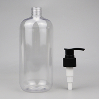 Bouteilles de shampooing en PET vides avec bouchon anti-fuite de 250 ml, 500 ml, 1000 ml, distributeur de savon liquide en plastique, flacon de lotion